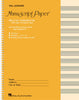 Deluxe Wirebound Super Premium Manuscript Paper (Gold Cover)