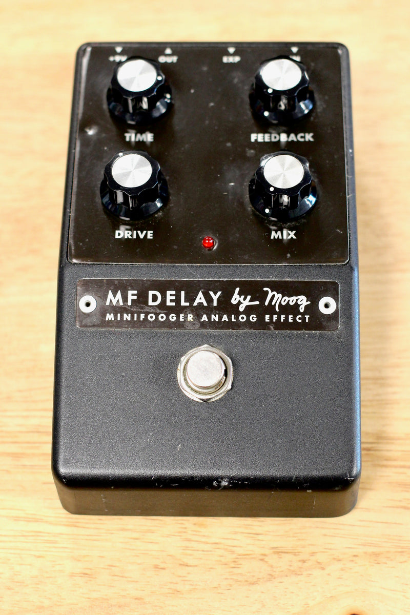 moog mf delay pedal Moog Minifooger MF Delay V1 Black, Very Good – Musicville