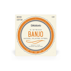 D'Addario EJ61 Nickel Wound Banjo Strings - .010-.023 Medium 5-string - Musicville