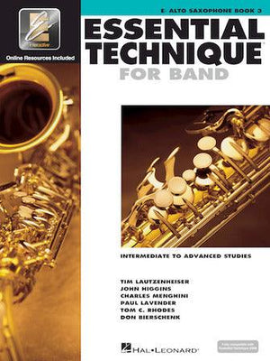 Essential Technique for Band - Bb Alto Saxophone Book 3 - Musicville