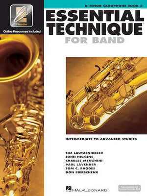 Essential Technique for Band - Bb Tenor Saxophone Book 3 - Musicville