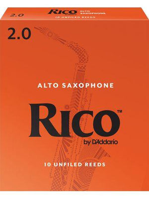 Rico Alto Sax Reeds, Strength 2, 10-pack - Musicville