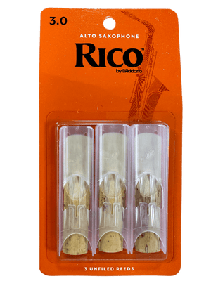 Rico Alto Sax Reeds, Strength 3, 3-pack - Musicville