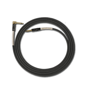 Runway Audio Instrument Cable (15ft, Straight to Right Angle, Gray) - Musicville