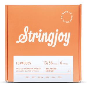 Stringjoy Foxwoods | Medium Gauge (13-56) Coated Phosphor Bronze Acoustic Guitar Strings - Musicville