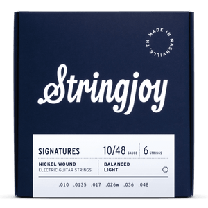 Stringjoy Signatures | Balanced Light Gauge (10-48) Nickel Wound Electric Guitar Strings - Musicville