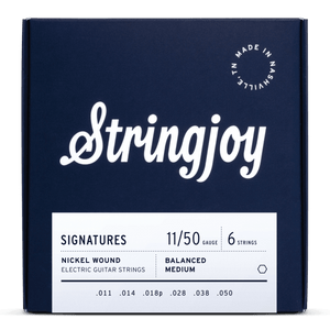 Stringjoy Signatures | Balanced Medium Gauge (11-50) Nickel Wound Electric Guitar Strings - Musicville