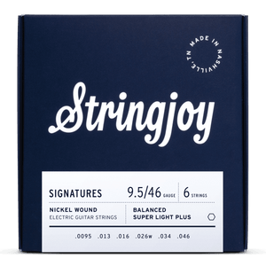 Stringjoy Signatures | Balanced Super Light Plus Gauge (9.5-46) Nickel Wound Electric Guitar Strings - Musicville