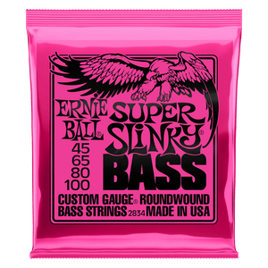 Super Slinky Nickel Wound Electric Bass Strings 45-100 Gauge - Musicville