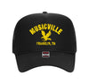 Musicville Eagle Trucker Hat - Black + Yellow