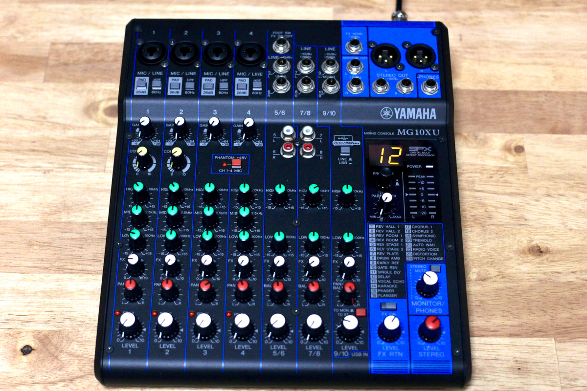 Yamaha MG10XU 10Input Stereo Mixer with Effects (Used) Musicville