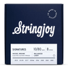 Stringjoy Signatures | 8 String Balanced Light Gauge (10-80) Nickel Wound Electric Guitar Strings
