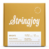 Stringjoy Brights | 12 String Super Light Gauge (11-52) 80/20 Bronze Acoustic Guitar Strings