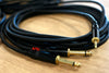 1/8" Male to Dual 1/4" Audio Cable 15 Feet (8 Total)