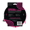 Braided Instrument Cable Straight/Angle 18ft - Neon Pink