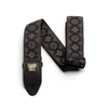 CLASSIC JACQUARD GUITAR STRAP/BASS STRAP - REGAL BLACK - Musicville