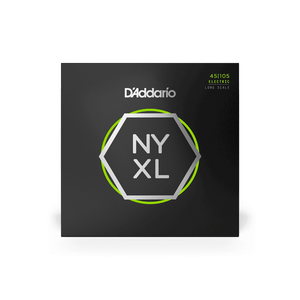 D'Addario NYXL45105 Nickel Wound Bass Guitar Strings - .045-.105 Light Top/Medium Bottom, Long Scale - Musicville