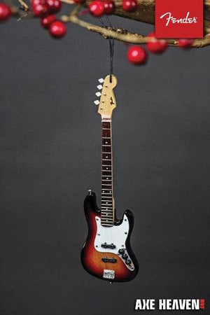 Fender Sunburst Jazz Bass – 6″ Holiday Ornament - Musicville