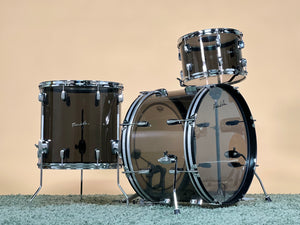 Franklin Drum Company Acrylic 3pc Drum Kit 13/16/22 - Smoke - Musicville