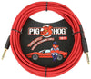 Pig Hog "Candy Apple Red" Instrument Cable, 20ft - Musicville