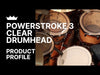 Remo 22" Powerstroke 3 Clear Drumhead