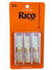 Rico Bb Clarinet Reeds, Strength 3, 3-pack - Musicville