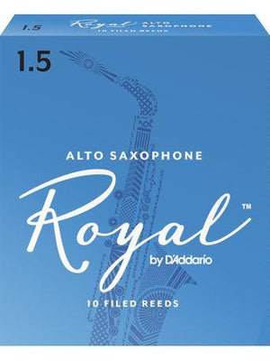 Royal Alto Sax Reeds, Strength 1.5, 10-pack - Musicville