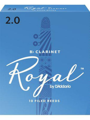 Royal Bb Clarinet Reeds, Strength 2, 10-pack - Musicville