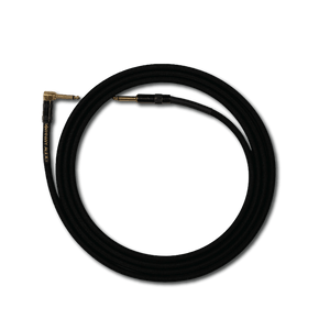 Runway Audio Instrument Cable (15ft, Straight to Right Angle, Black-Out) - Musicville